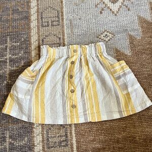 Mayoral Girls  Striped Pleated Skirt